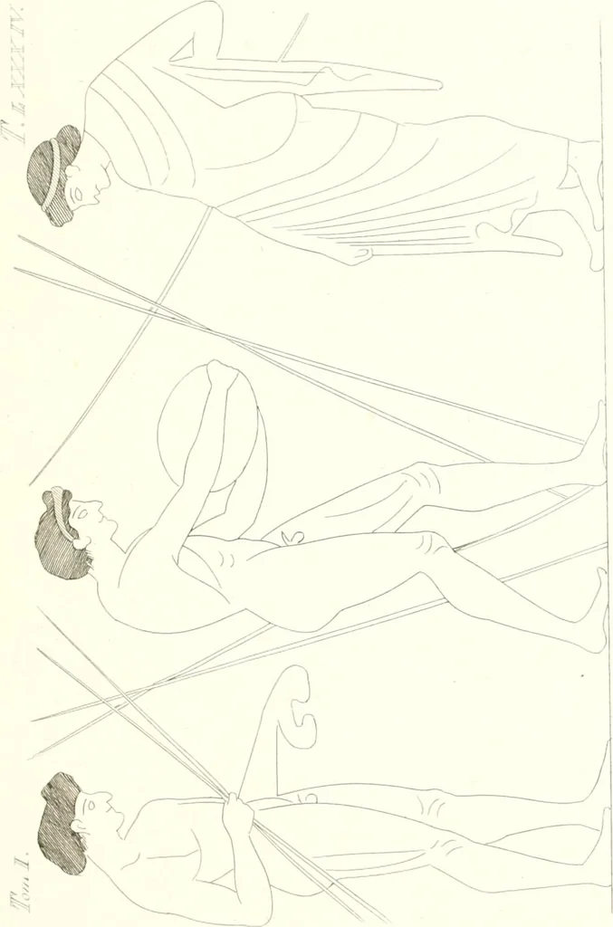 An illustration from Pitture di vasi fittili, esibite dal cav. F. Inghirami per servire di studio alla mitologia ed all storia degli antichi popoli, 1838, leaf 318