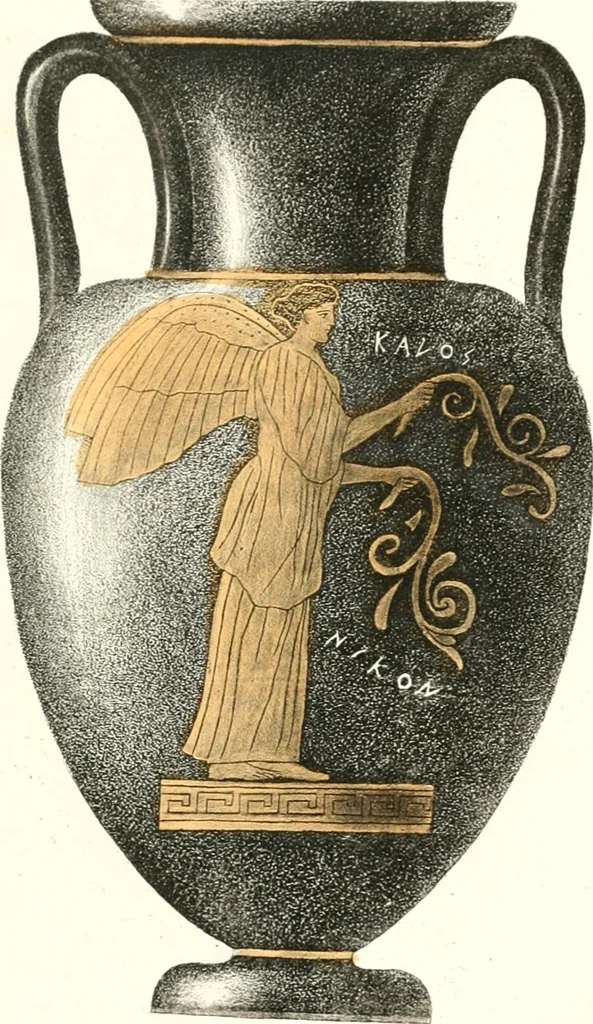 An illustration from Pitture di vasi fittili, esibite dal cav. F. Inghirami per servire di studio alla mitologia ed all storia degli antichi popoli, 1838, leaf 492