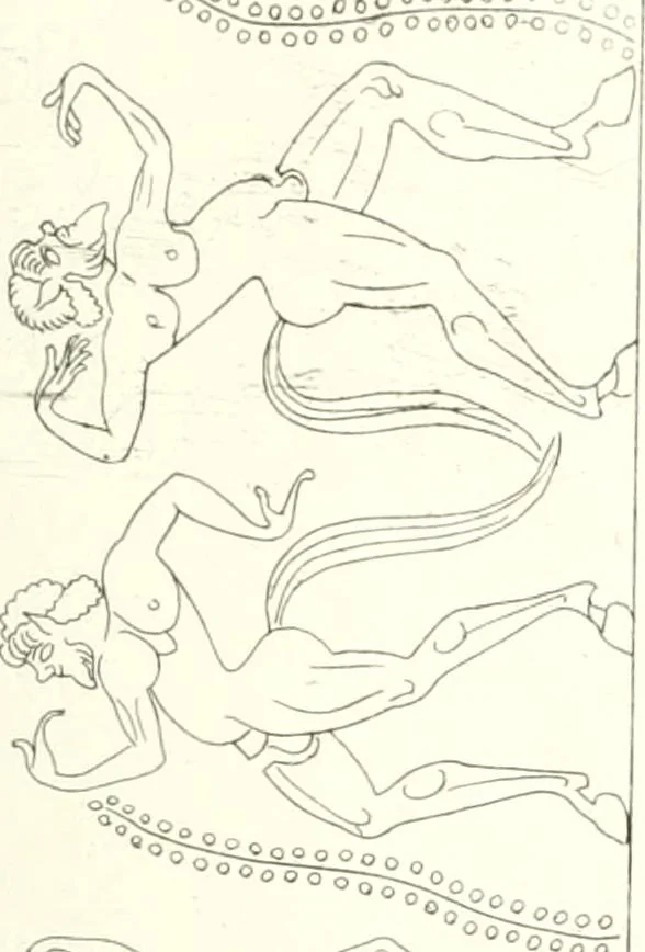 An illustration from Pitture di vasi fittili, esibite dal cav. F. Inghirami per servire di studio alla mitologia ed all storia degli antichi popoli, 1838, leaf 508