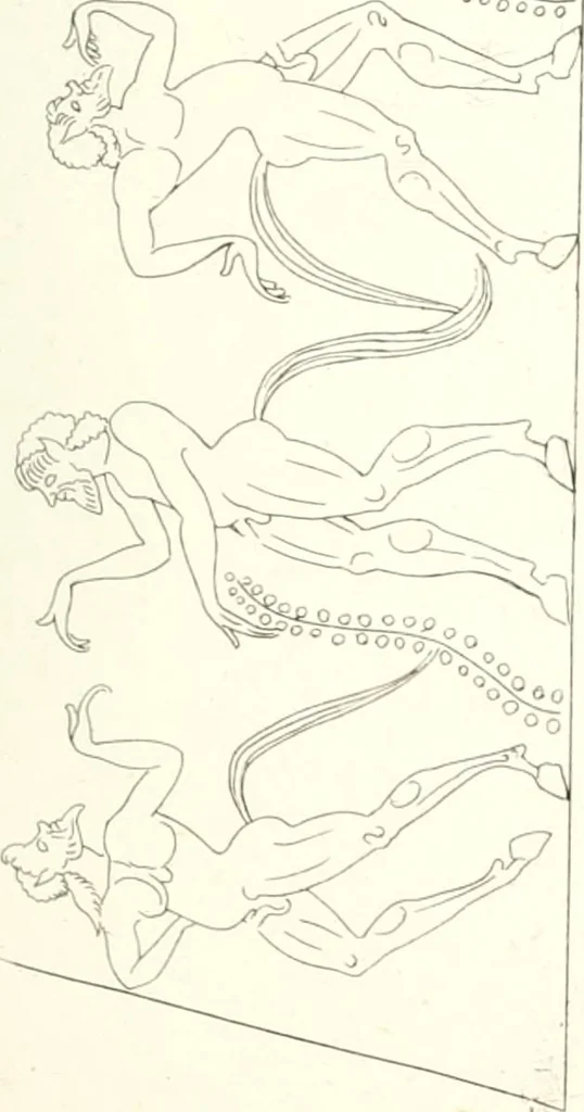 An illustration from Pitture di vasi fittili, esibite dal cav. F. Inghirami per servire di studio alla mitologia ed all storia degli antichi popoli, 1838, leaf 508