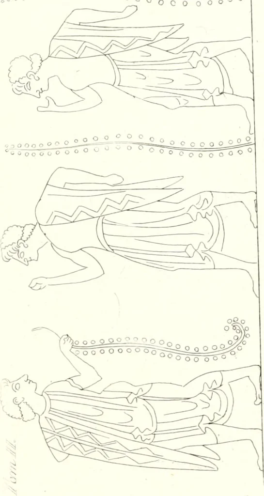 An illustration from Pitture di vasi fittili, esibite dal cav. F. Inghirami per servire di studio alla mitologia ed all storia degli antichi popoli, 1838, leaf 510