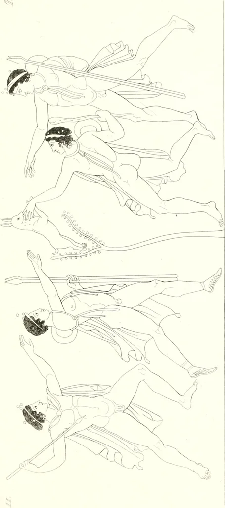 An illustration from Pitture di vasi fittili, esibite dal cav. F. Inghirami per servire di studio alla mitologia ed all storia degli antichi popoli, 1838, leaf 530