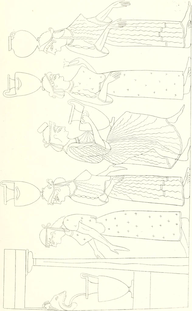 An illustration from Pitture di vasi fittili, esibite dal cav. F. Inghirami per servire di studio alla mitologia ed all storia degli antichi popoli, 1838, leaf 534