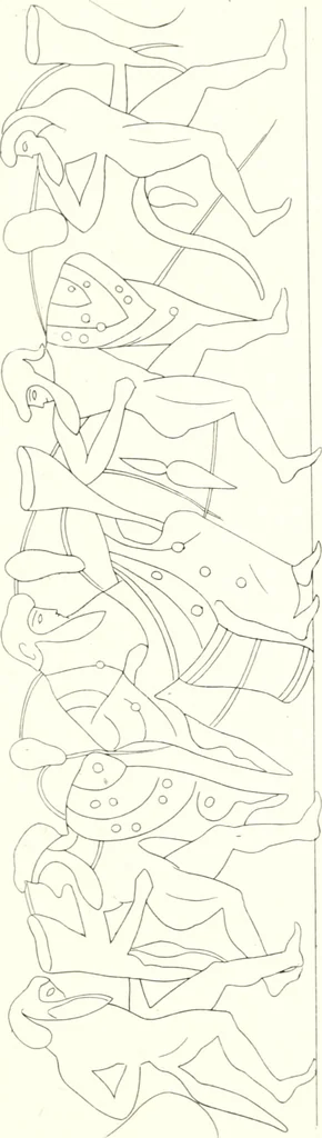 An illustration from Pitture di vasi fittili, esibite dal cav. F. Inghirami per servire di studio alla mitologia ed all storia degli antichi popoli, 1838, leaf 538