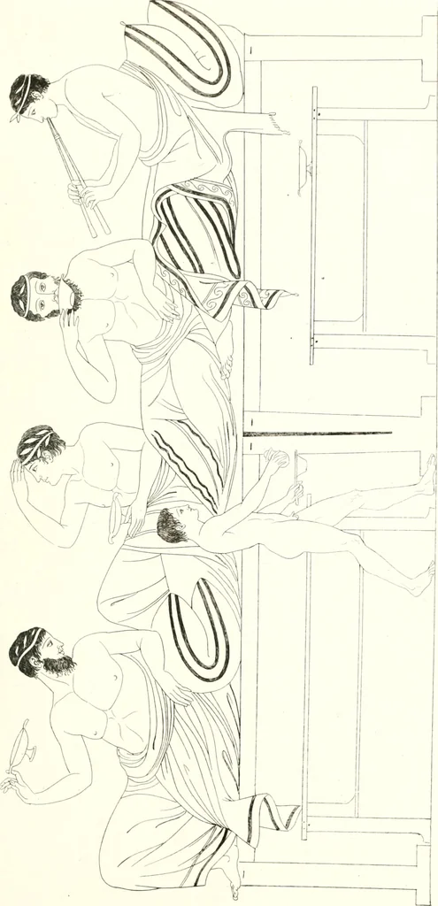 An illustration from Pitture di vasi fittili, esibite dal cav. F. Inghirami per servire di studio alla mitologia ed all storia degli antichi popoli, 1838, leaf 552