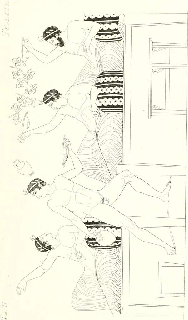 An illustration from Pitture di vasi fittili, esibite dal cav. F. Inghirami per servire di studio alla mitologia ed all storia degli antichi popoli, 1838, leaf 554