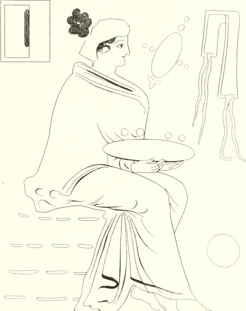 An illustration from Pitture di vasi fittili, esibite dal cav. F. Inghirami per servire di studio alla mitologia ed all storia degli antichi popoli, 1838, leaf 556