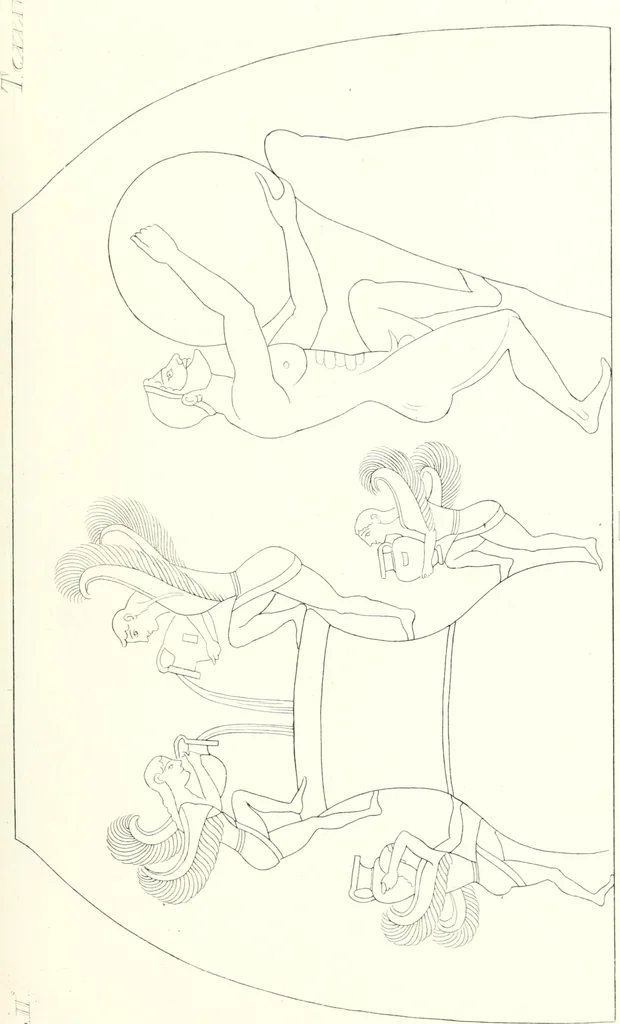 An illustration from Pitture di vasi fittili, esibite dal cav. F. Inghirami per servire di studio alla mitologia ed all storia degli antichi popoli, 1838, leaf 558