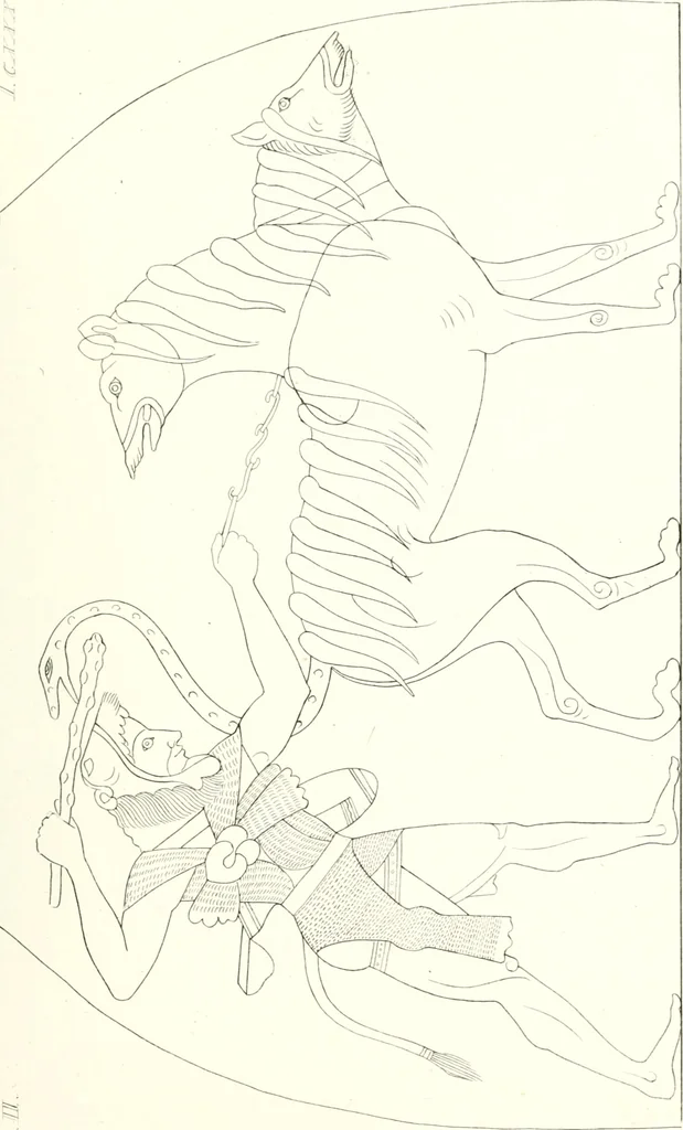 An illustration from Pitture di vasi fittili, esibite dal cav. F. Inghirami per servire di studio alla mitologia ed all storia degli antichi popoli, 1838, leaf 560