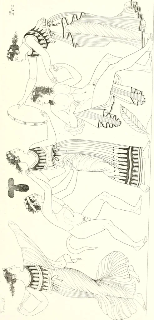 An illustration from Pitture di vasi fittili, esibite dal cav. F. Inghirami per servire di studio alla mitologia ed all storia degli antichi popoli, 1838, leaf 588
