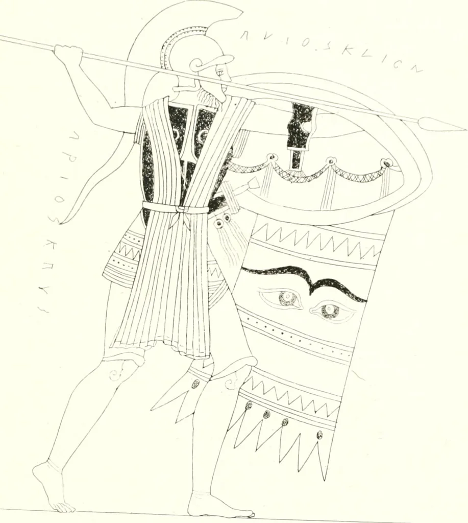 An illustration from Pitture di vasi fittili, esibite dal cav. F. Inghirami per servire di studio alla mitologia ed all storia degli antichi popoli, 1838, leaf 626