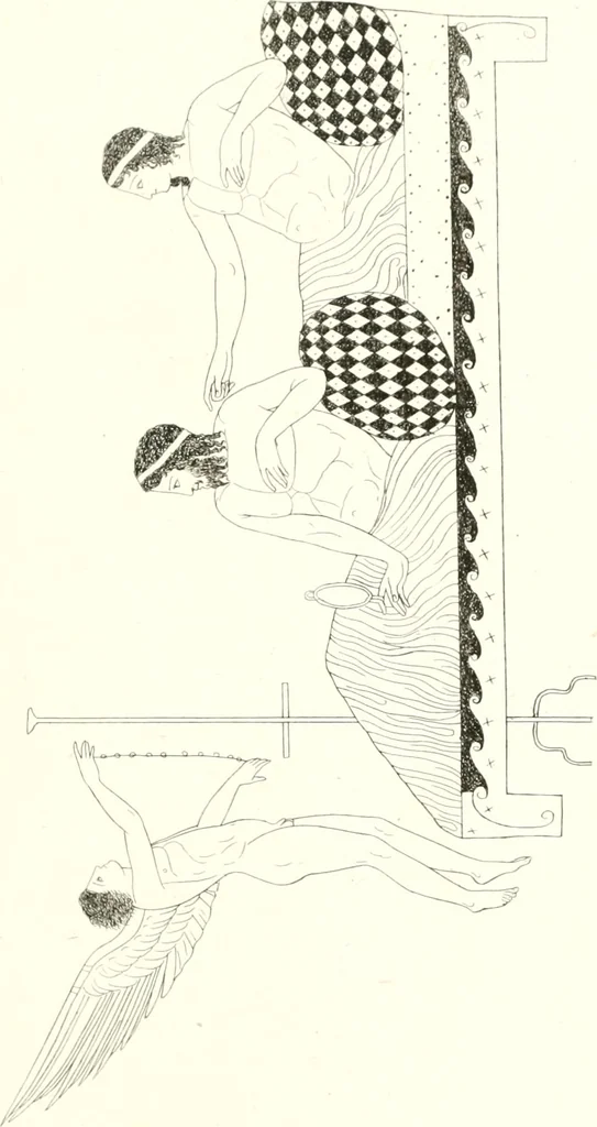 An illustration from Pitture di vasi fittili, esibite dal cav. F. Inghirami per servire di studio alla mitologia ed all storia degli antichi popoli, 1838, leaf 640