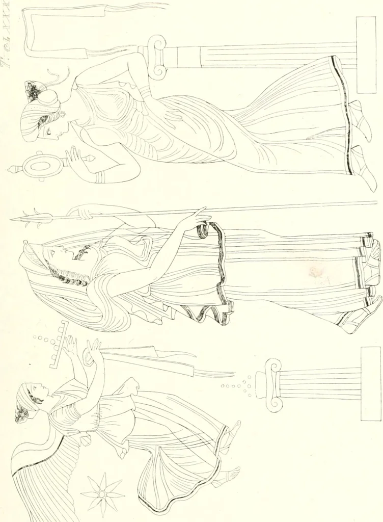 An illustration from Pitture di vasi fittili, esibite dal cav. F. Inghirami per servire di studio alla mitologia ed all storia degli antichi popoli, 1838, leaf 646