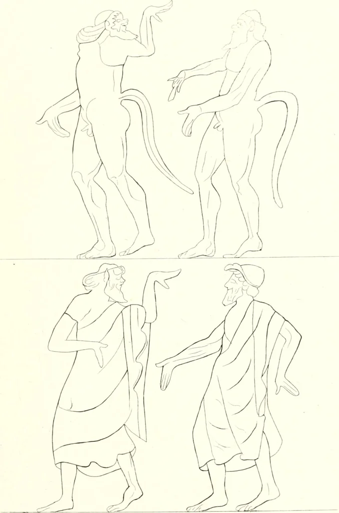 An illustration from Pitture di vasi fittili, esibite dal cav. F. Inghirami per servire di studio alla mitologia ed all storia degli antichi popoli, 1838, leaf 658
