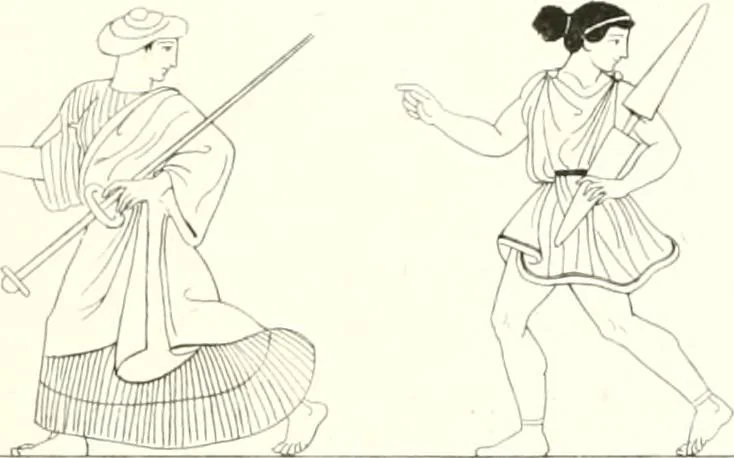 An illustration from Pitture di vasi fittili, esibite dal cav. F. Inghirami per servire di studio alla mitologia ed all storia degli antichi popoli, 1838, leaf 676