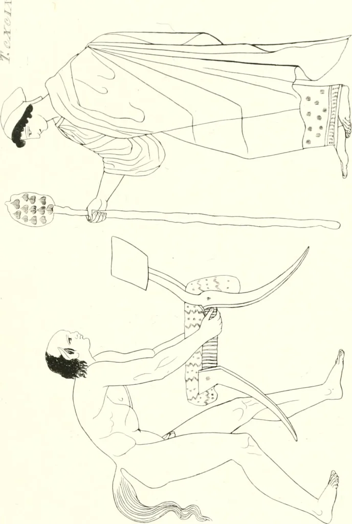 An illustration from Pitture di vasi fittili, esibite dal cav. F. Inghirami per servire di studio alla mitologia ed all storia degli antichi popoli, 1838, leaf 684