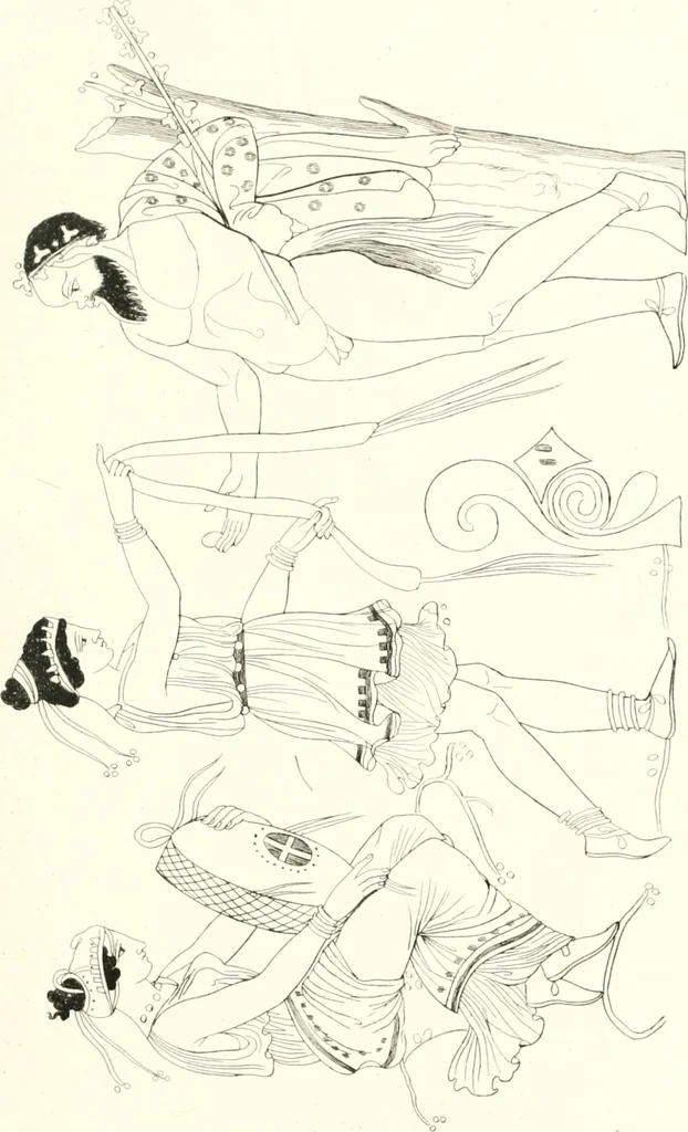 An illustration from Pitture di vasi fittili, esibite dal cav. F. Inghirami per servire di studio alla mitologia ed all storia degli antichi popoli, 1838, leaf 686