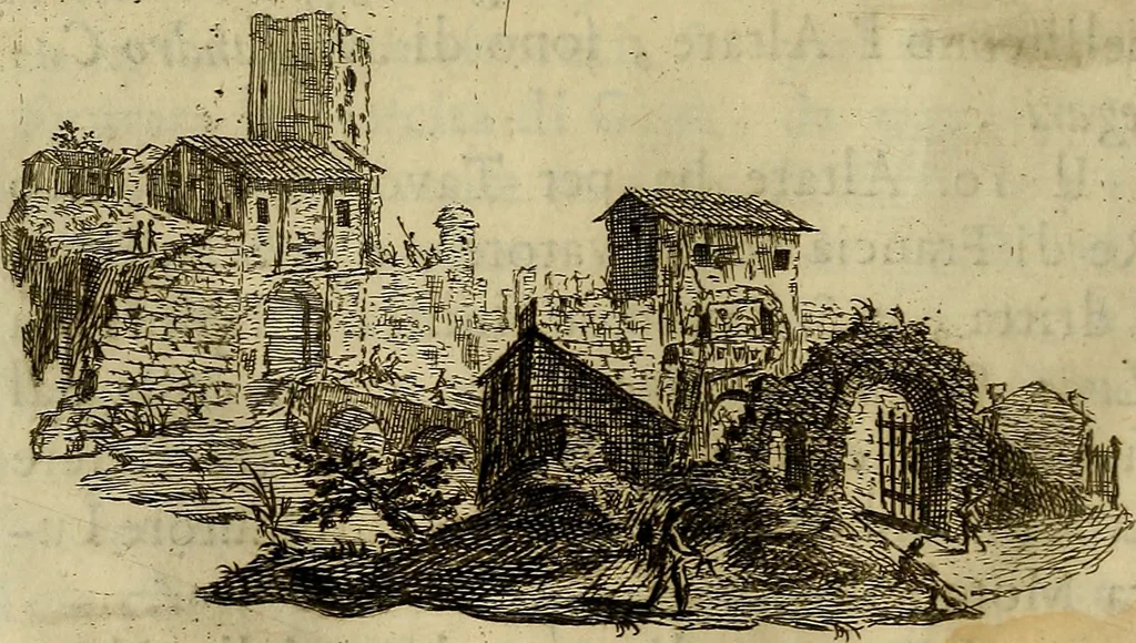 An illustration from Le pitture e sculture di Brescia che sono esposte al pubblico con un' appendice di alcune private gallerie, 1760, leaf 149
