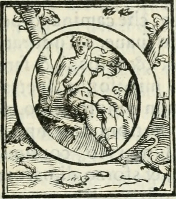 An illustration from Pittvre del Doni, academico pellegrino : nelle quali si mostra di nuoua inuentione : amore, fortuna, tempo, castità, religione, sdegno, riforma, morte, sonno & sogno, huomo, republica, & magnanimità : divise in due trattati : libro primo, 1564, leaf 102