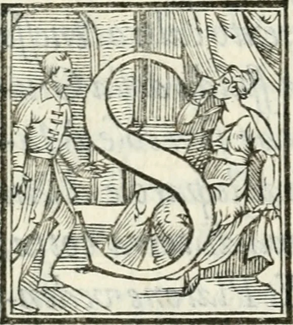 An illustration from Pittvre del Doni, academico pellegrino : nelle quali si mostra di nuoua inuentione : amore, fortuna, tempo, castità, religione, sdegno, riforma, morte, sonno & sogno, huomo, republica, & magnanimità : divise in due trattati : libro primo, 1564, leaf 57