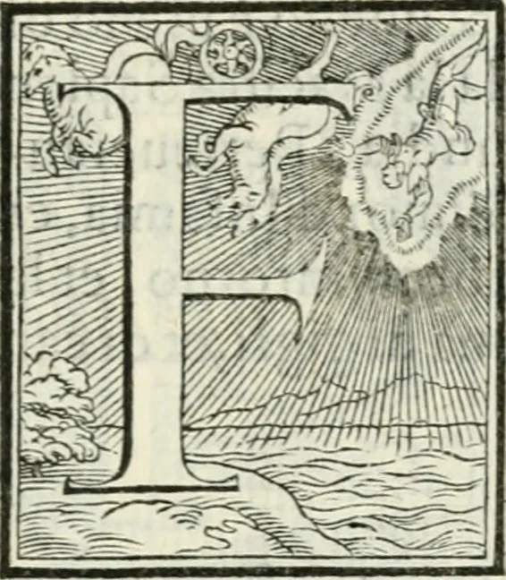 An illustration from Pittvre del Doni, academico pellegrino : nelle quali si mostra di nuoua inuentione : amore, fortuna, tempo, castità, religione, sdegno, riforma, morte, sonno & sogno, huomo, republica, & magnanimità : divise in due trattati : libro primo, 1564, leaf 58