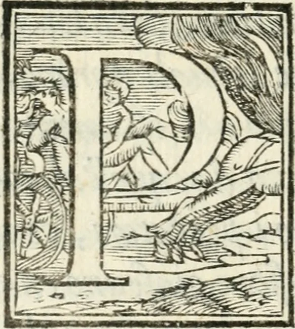 An illustration from Pittvre del Doni, academico pellegrino : nelle quali si mostra di nuoua inuentione : amore, fortuna, tempo, castità, religione, sdegno, riforma, morte, sonno & sogno, huomo, republica, & magnanimità : divise in due trattati : libro primo, 1564, leaf 69