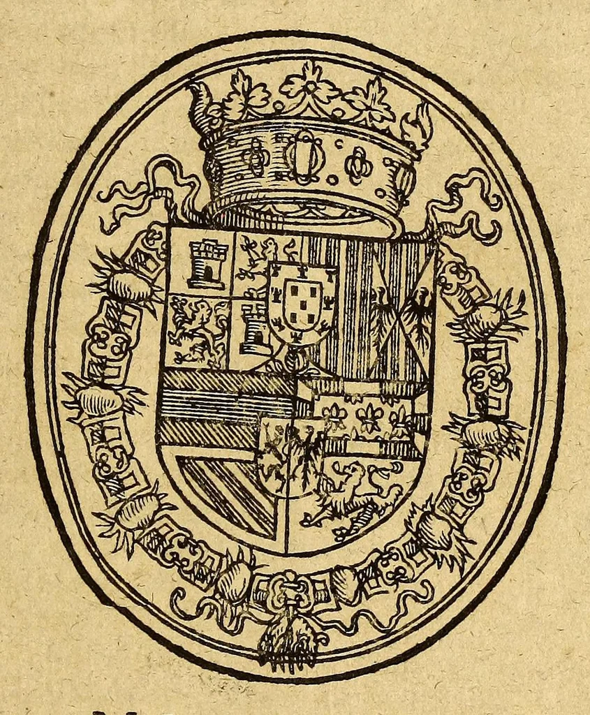 An illustration from P. Joan. Marianæ Societatis Iesu Summarium ad historiam Hispaniæ eorum quæ acciderunt annis sequentibus, 1619, leaf 1419