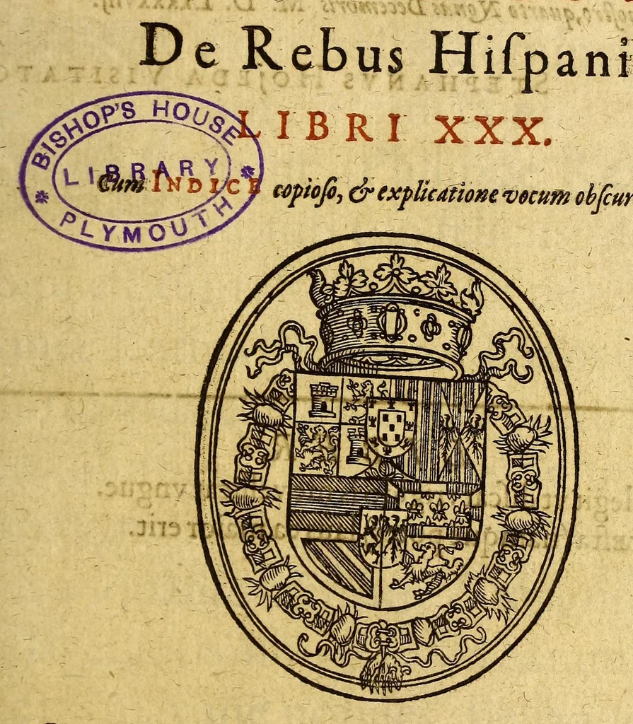 An illustration from P. Joan. Marianæ Societatis Iesu Summarium ad historiam Hispaniæ eorum quæ acciderunt annis sequentibus, 1619, leaf 7