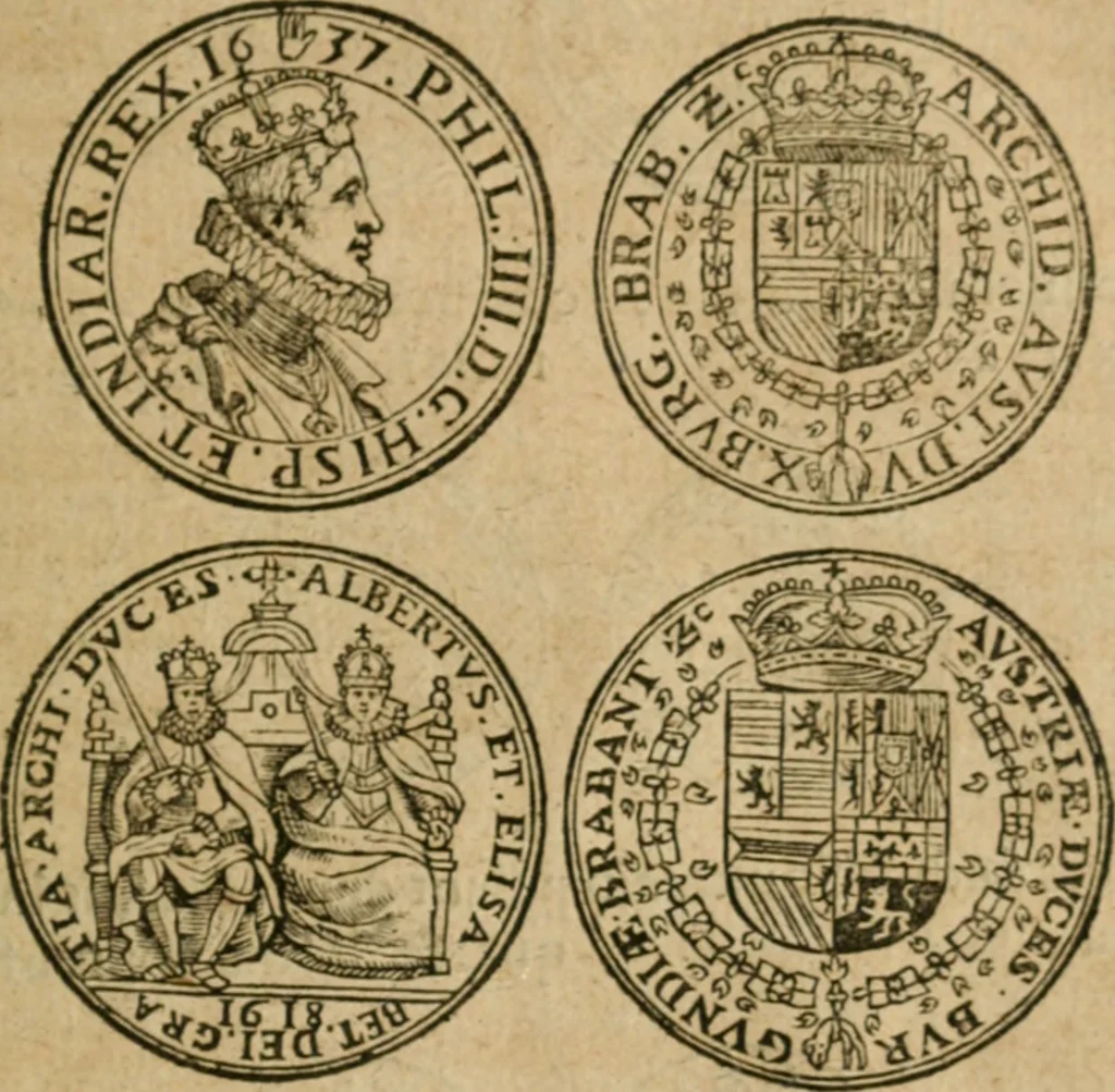 An illustration from Placcart dv Roy sur le reglement de ses monnoyes, 1644, leaf 28