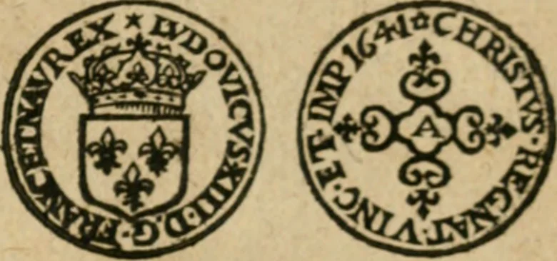 An illustration from Placcart dv Roy sur le reglement de ses monnoyes, 1644, leaf 30