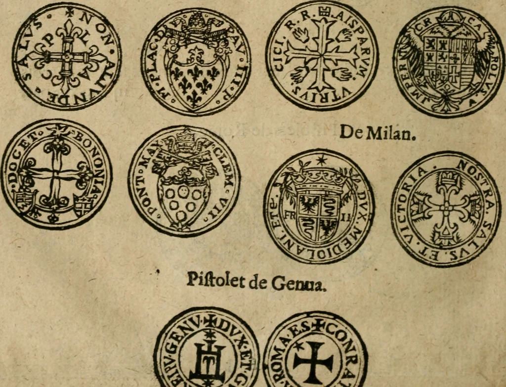 An illustration from Placcart dv Roy sur le reglement de ses monnoyes, 1644, leaf 33