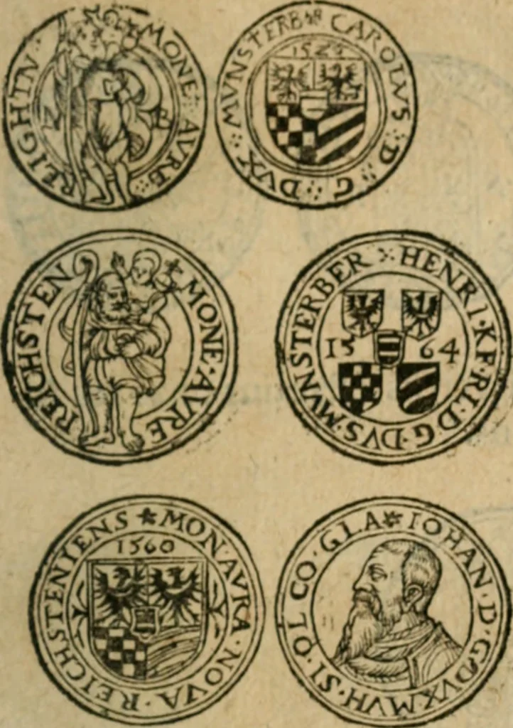An illustration from Placcart dv Roy sur le reglement de ses monnoyes, 1644, leaf 48