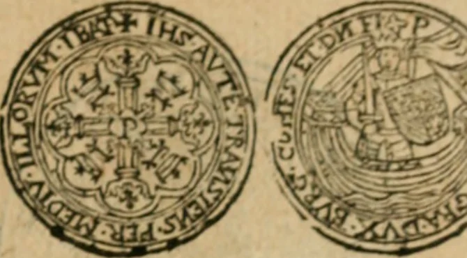 An illustration from Placcart dv Roy sur le reglement de ses monnoyes, 1644, leaf 54