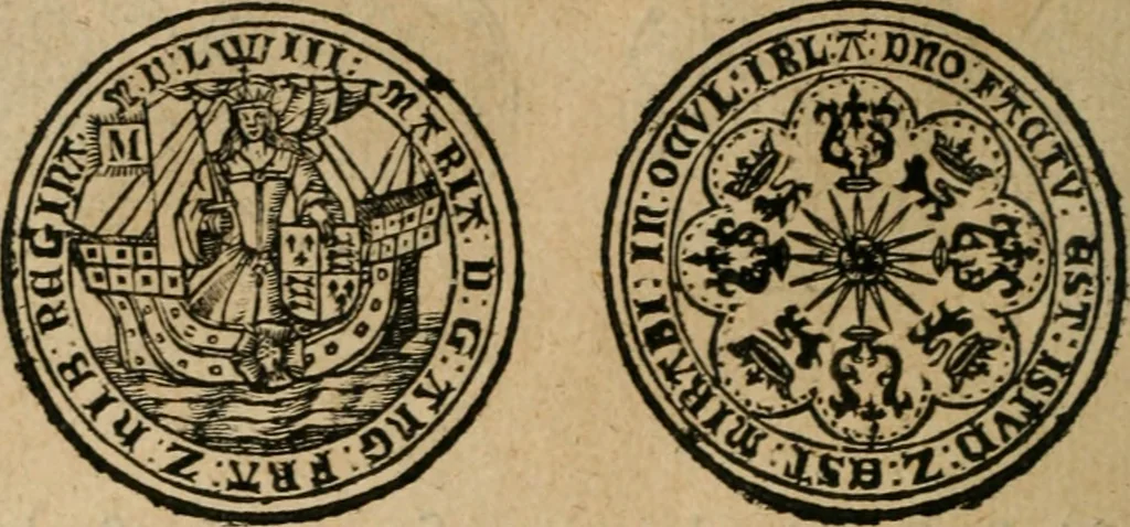 An illustration from Placcart dv Roy sur le reglement de ses monnoyes, 1644, leaf 55