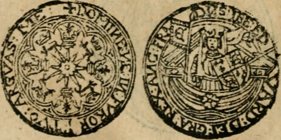 An illustration from Placcart dv Roy sur le reglement de ses monnoyes, 1644, leaf 55
