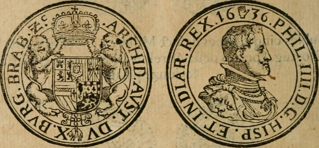 An illustration from Placcart dv Roy sur le reglement de ses monnoyes, 1644, leaf 61