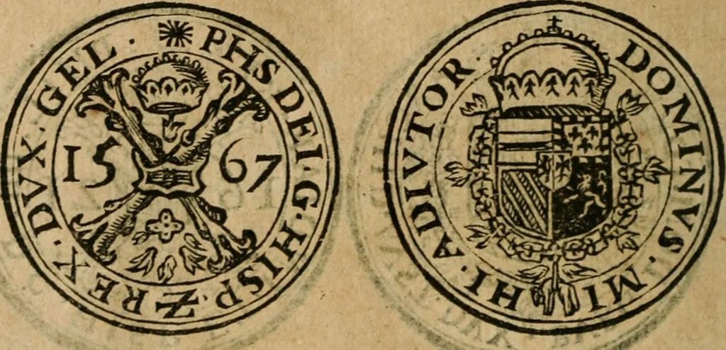 An illustration from Placcart dv Roy sur le reglement de ses monnoyes, 1644, leaf 63