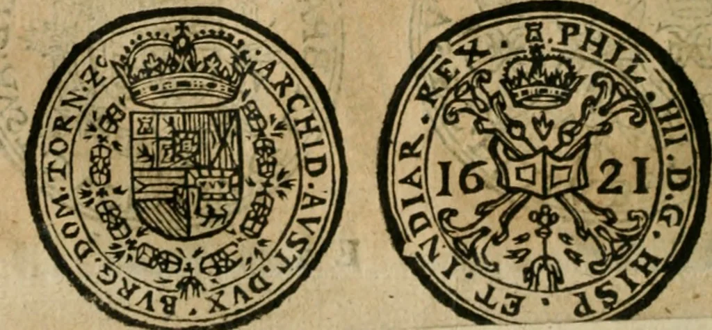 An illustration from Placcart dv Roy sur le reglement de ses monnoyes, 1644, leaf 63