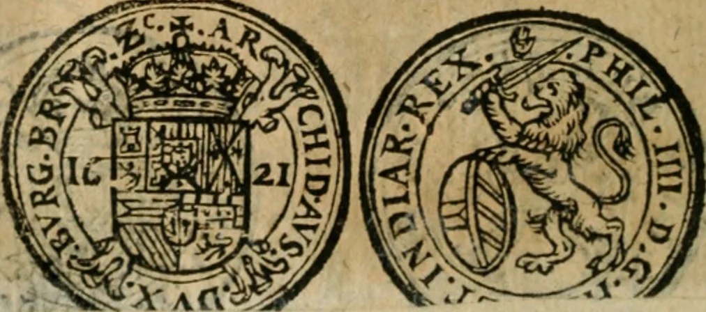 An illustration from Placcart dv Roy sur le reglement de ses monnoyes, 1644, leaf 65
