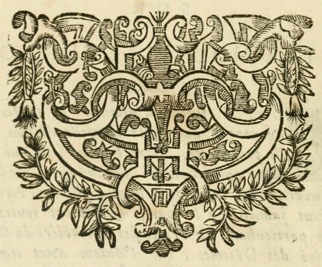 An illustration from Plaidoyers et oeuvres diverses. Nouv. éd. augm. de plusieurs pièces qui n'avoient pas été imprimées, 1698, leaf 10