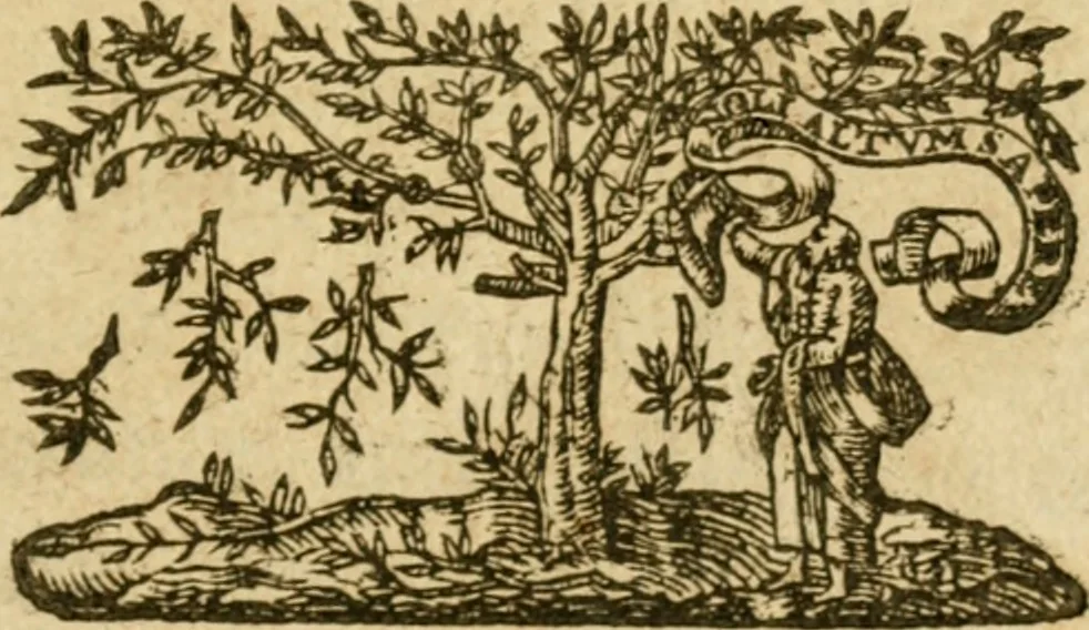 An illustration from A plaine path-way to plantations : that is, A discourse in generall, concerning the plantation of our English people in other countries. Wherein is declared, that the attempts or actions, in themselves are very good and laudable, necessary also for our country of England. Doubts thereabout are answered: and some meanes are shewed, by which the same may, in better sort then hitherto, be prosecuted and effected. Written for the preswading and stirring up of the people of this land, chiefly the poorer and common sort to affect and effect these attempts better then yet they doe. With certaine motives for a present plantation in New-foundland aboue the rest. Made in the manner of a conference, and divided into three parts, for the more plainnesse, ease, and delight to the reader, 1624, leaf 66