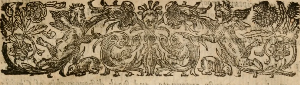 An illustration from Plain Scripture proof of infants church-membership and baptism : being the arguments prepared for (and partly managed in) the publick dispute with Mr. Tombes at Bewdley on the first day of Jan. 1649 : with a full reply to what he then answered and what is contained in his sermon since preached ... with a reply to his valedictory oration at Bewdley and a corrective for his antidote, 1653, leaf 428