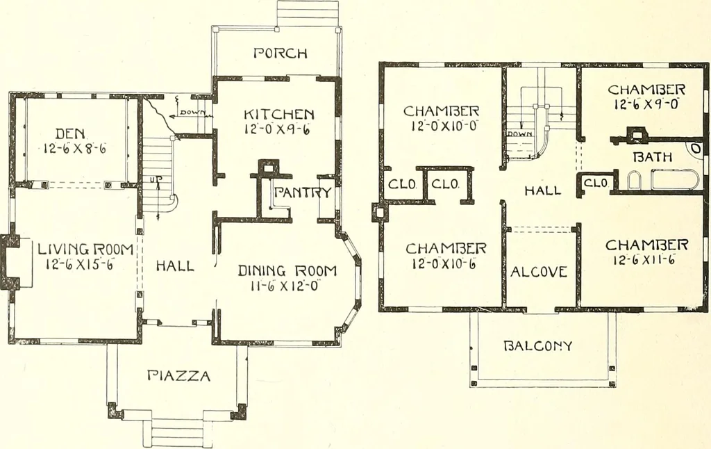 An illustration from The plan book of American dwellings : being a compilation of original home designs, showing actual photographic exteriors and floor plans of moderately priced bungalows, cottages, residences, 1914, leaf 113