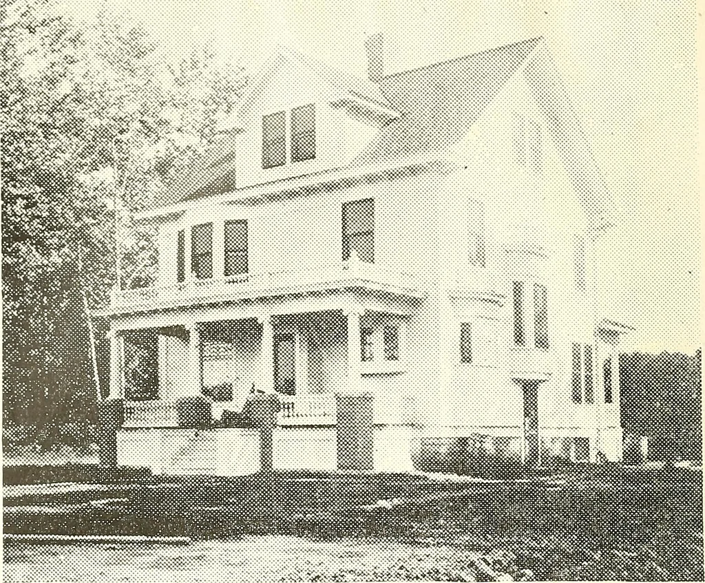 An illustration from The plan book of American dwellings : being a compilation of original home designs, showing actual photographic exteriors and floor plans of moderately priced bungalows, cottages, residences, 1914, leaf 115