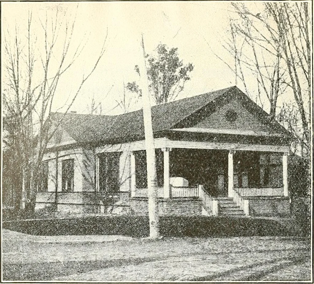An illustration from The plan book of American dwellings : being a compilation of original home designs, showing actual photographic exteriors and floor plans of moderately priced bungalows, cottages, residences, 1914, leaf 127