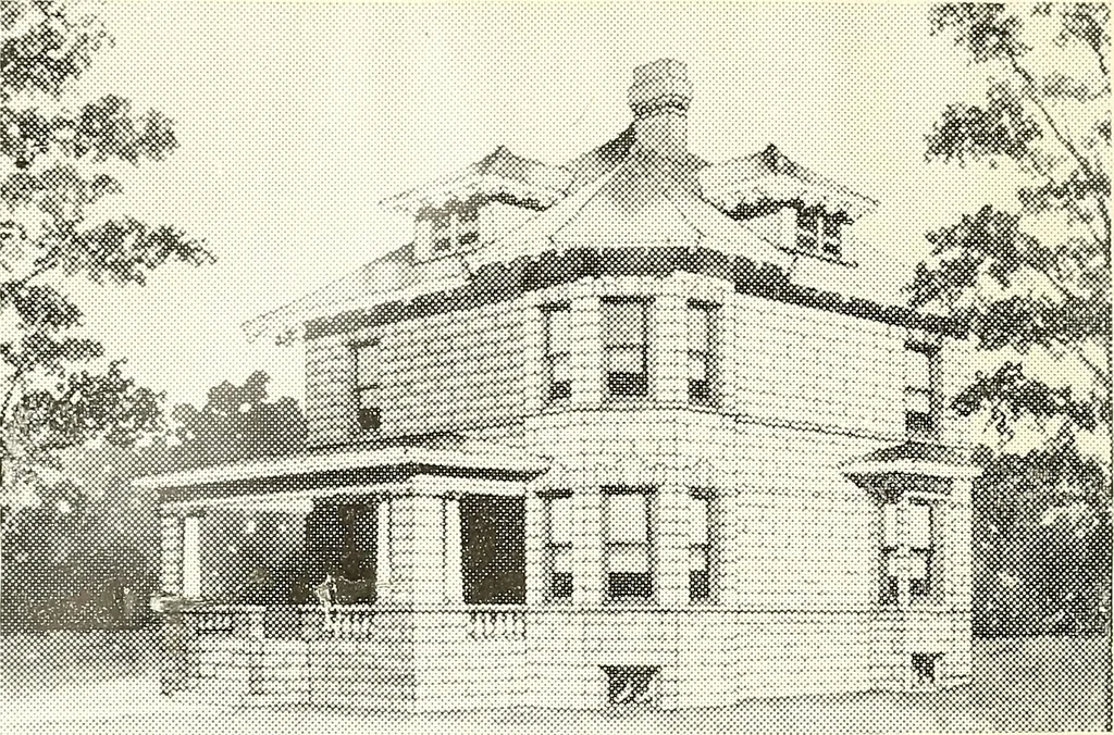 An illustration from The plan book of American dwellings : being a compilation of original home designs, showing actual photographic exteriors and floor plans of moderately priced bungalows, cottages, residences, 1914, leaf 149