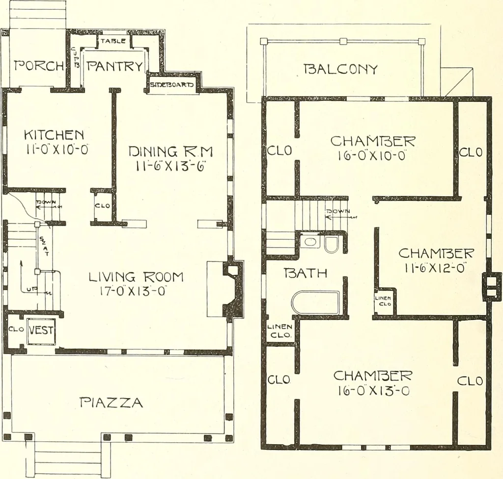 An illustration from The plan book of American dwellings : being a compilation of original home designs, showing actual photographic exteriors and floor plans of moderately priced bungalows, cottages, residences, 1914, leaf 157