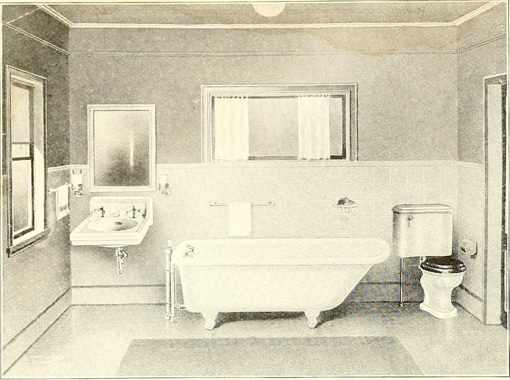 An illustration from The plan book of American dwellings : being a compilation of original home designs, showing actual photographic exteriors and floor plans of moderately priced bungalows, cottages, residences, 1914, leaf 19