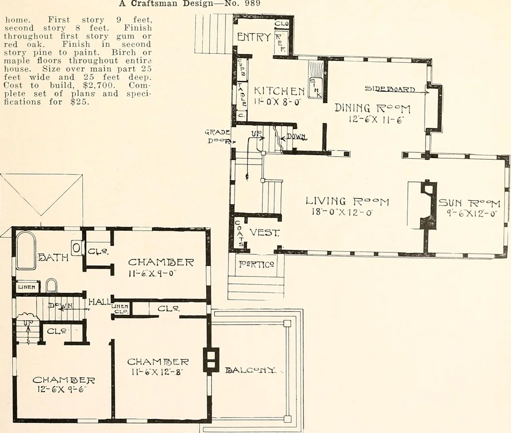 An illustration from The plan book of American dwellings : being a compilation of original home designs, showing actual photographic exteriors and floor plans of moderately priced bungalows, cottages, residences, 1914, leaf 24