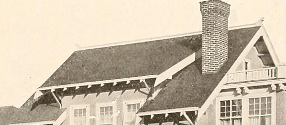 An illustration from The plan book of American dwellings : being a compilation of original home designs, showing actual photographic exteriors and floor plans of moderately priced bungalows, cottages, residences, 1914, leaf 270